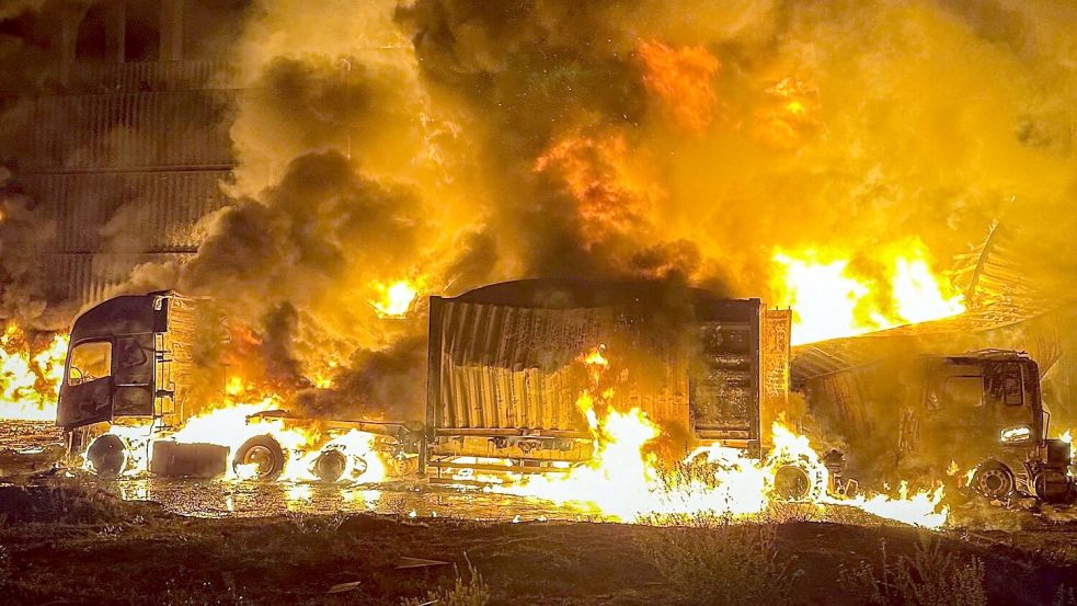 Russland verübt im Gebiet Odessa immer wieder Drohnenschläge gegen die Energieinfrastruktur. (Archiv) Foto: Uncredited/Ukrainian Emergency S