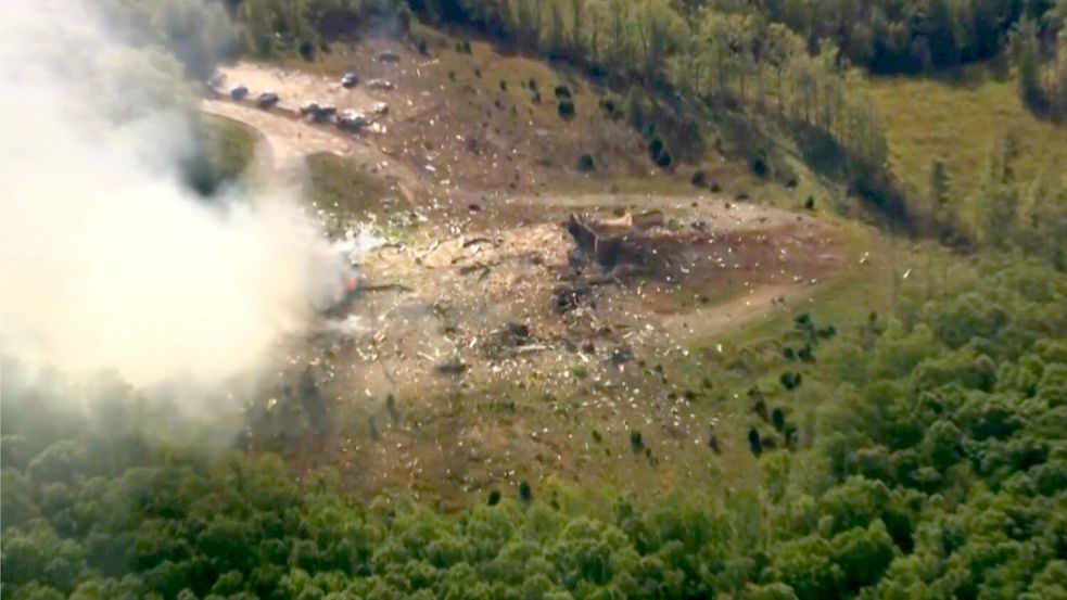 Weiter 18 Vermisste nach US-Explosion Foto: Uncredited/WTVF-TV/AP/dpa
