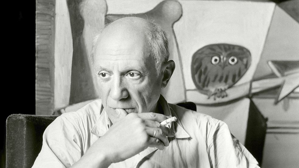 Herbert List, Pablo Picasso in seinem Atelier in der Rue des Grands Augustins Nr. 7, Paris, Mai 1948 Foto: © Herbert List, Magnum Photos