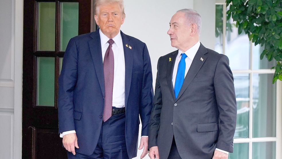 Trump machte Druck auf Israel. (Archivbild) Foto: Alex Brandon/AP/dpa