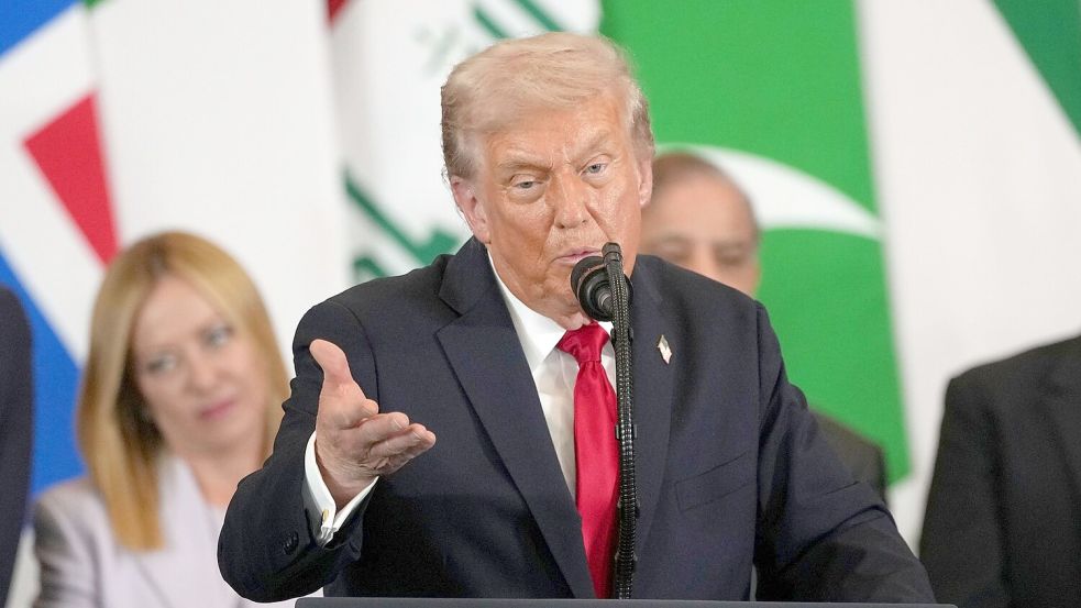 Trump schließt die Lieferung von Tomahawk-Marschflugkörpern an die Ukraine nicht aus. Foto: Amr Nabil/AP/dpa