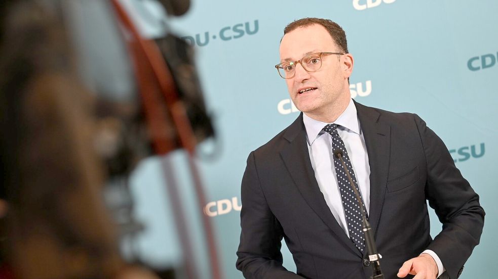 Unionsfraktionschef Jens Spahn zeigte sich am Nachmittag noch optimistisch. Foto: Niklas Graeber