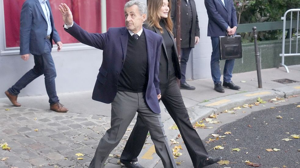 Sarkozy tritt seine Haft an. Foto: Thibault Camus/AP/dpa