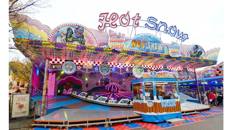 "Hot Snow" ist eines der beliebten Fahrgeschäfte während des Herbstmarktes. Foto: Kirmes Nordwest