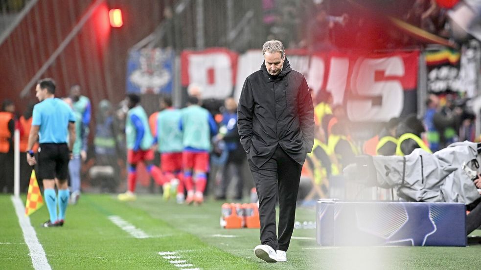 Erste Niederlage für Trainer Kasper Hjulmand. Foto: Bernd Thissen