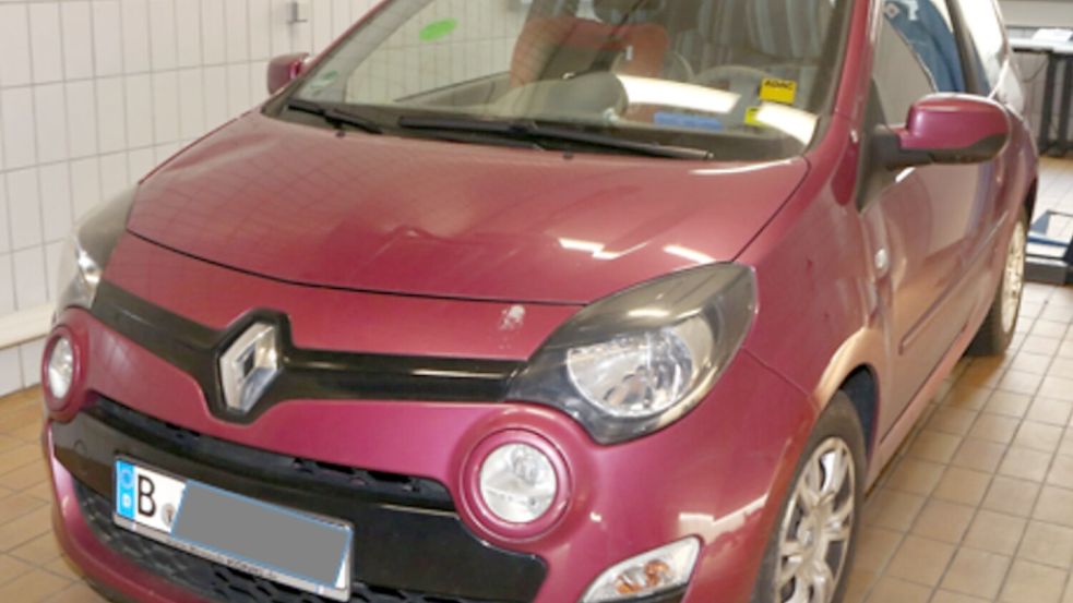 Das von Polizei und Staatsanwaltschaft Berlin zur Verfügung gestellte Handout zeigt einen Renault Twingo, der eine Rolle spielt im Fall Rebecca. (Archivbild) Foto: ---/Polizei Berlin/dpa