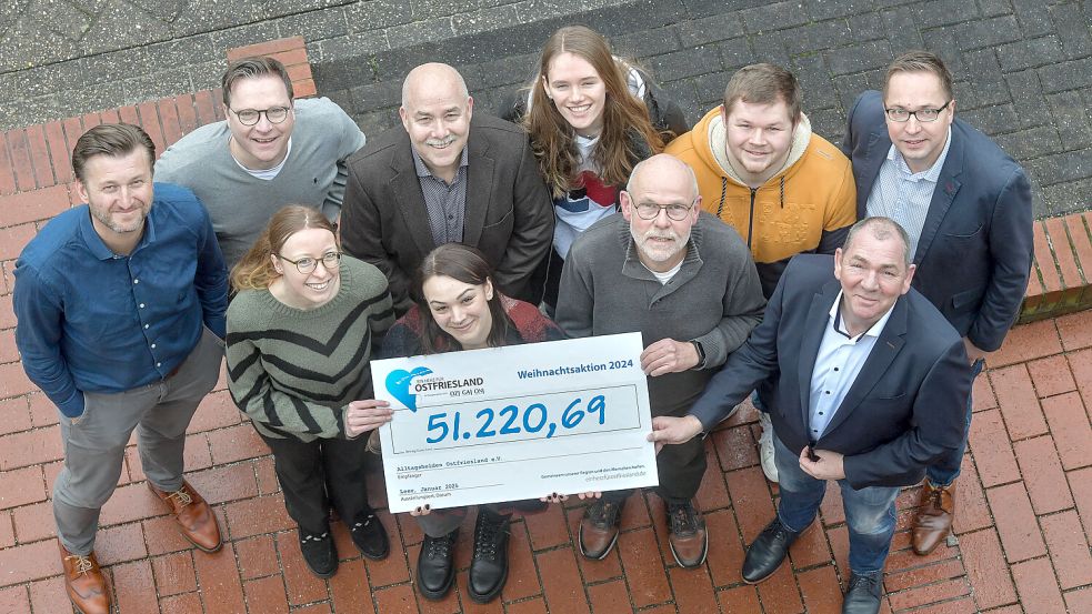 2024 wurde bei der Weihnachtsaktion Geld für die Alltagshelden Ostfriesland gesammelt. Foto: Klaus Ortgies/Archiv
