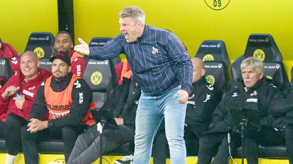 Hoffte auf die kleinen Momente: Kölns Trainer Lukas Kwasniok. Foto: Bernd Thissen