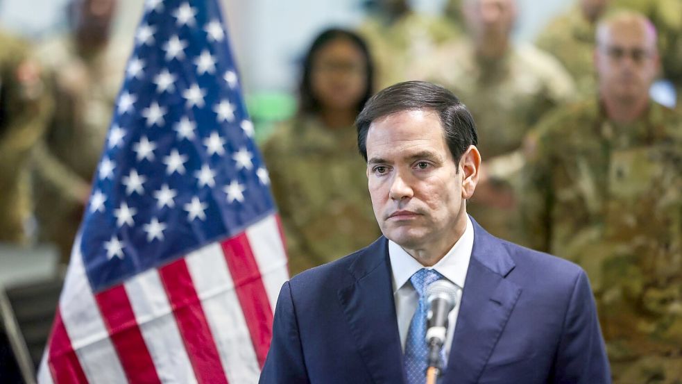 Die USA wollen nach Worten von Außenminister Rubio sicherstellen, dass die Waffenruhe hält. Foto: Fadel Senna/Pool AFP via AP/dpa