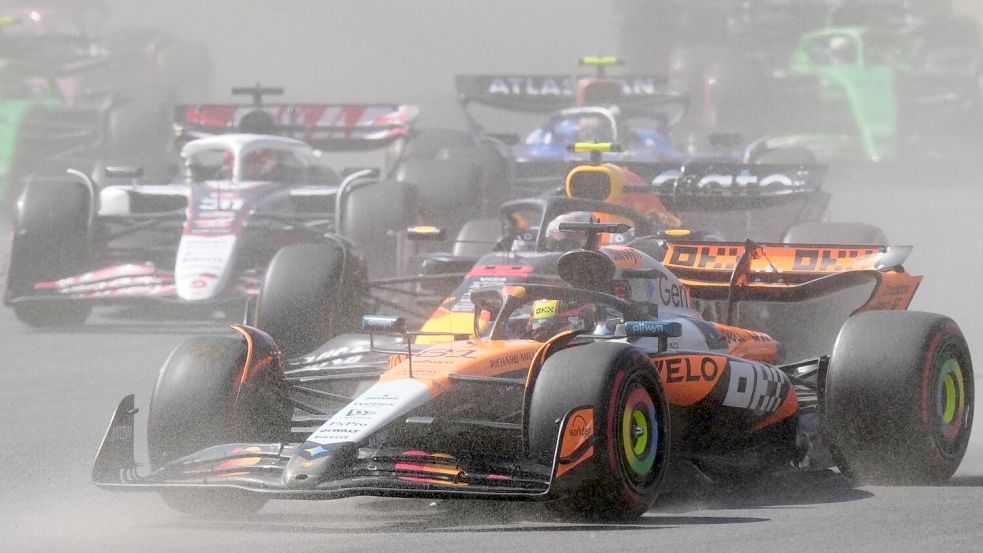 Oscar Piastri musste kämpfen. Foto: Fernando Llano/AP/dpa