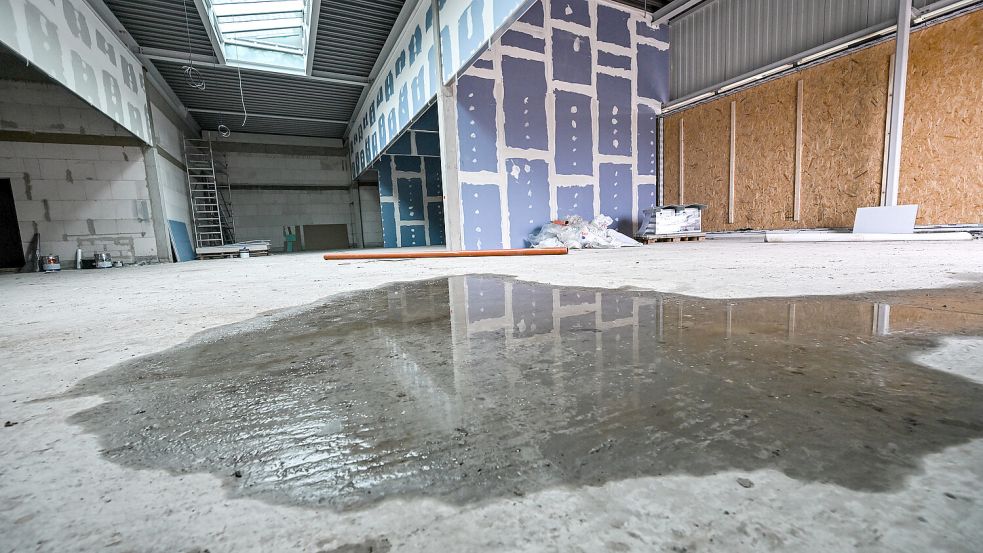 Im westlichen Teil des Gebäudes wird künftig der Schauraum sein. Foto: Klaus Ortgies