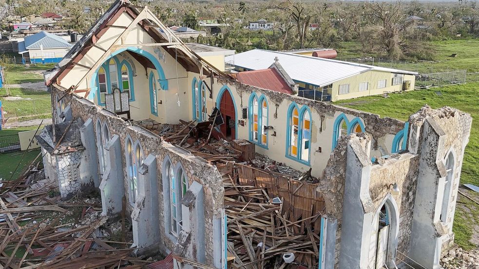 „Melissa“ traf insbesondere Jamaika mit voller Wucht. Foto: Matias Delacroix/AP/dpa