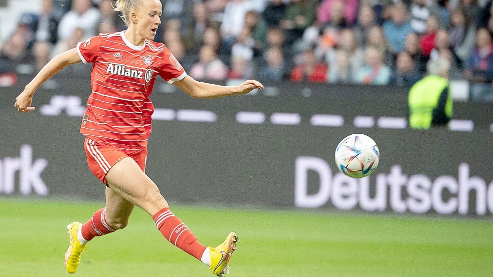 Lea Schüller erzielt einen Doppelpack. (Archivbild) Foto: Sebastian Gollnow