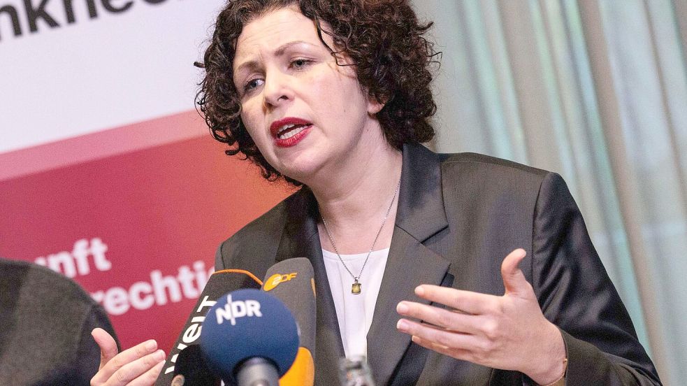 Co-Chefin Amira Mohamed Ali lässt offen, ob sie weiterhin an der Parteispitze stehen will. Foto: Carsten Koall