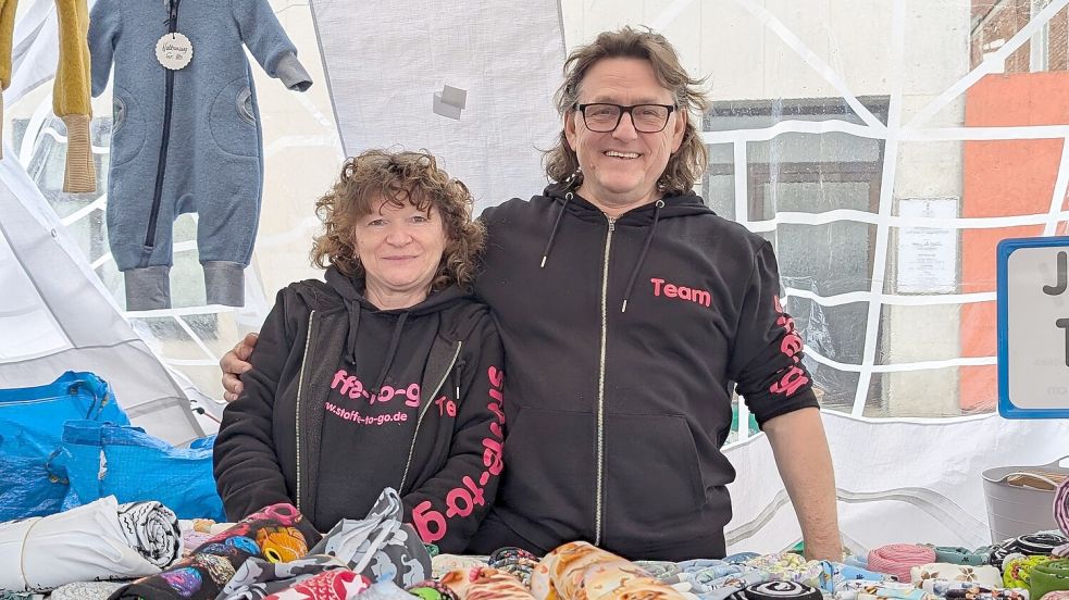 Petra und Marek Bongartz aus Willich waren am Sonntag zum ersten Mal in Aurich. Foto: Eva van Loh