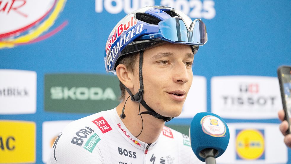 Machte bei der Tour de France mächtig auf sich aufmerksam: Rad-Profi Florian Lipowitz. Foto: IMAGO/Carla Nagel