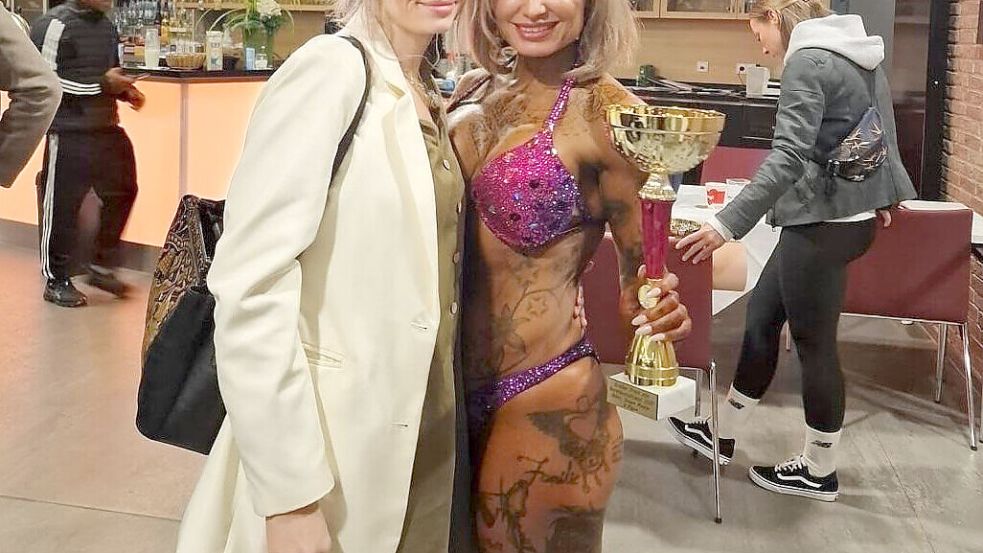 Nadine Kindsvater mit ihrer Schwester Luba Trifonov. Foto: Privat