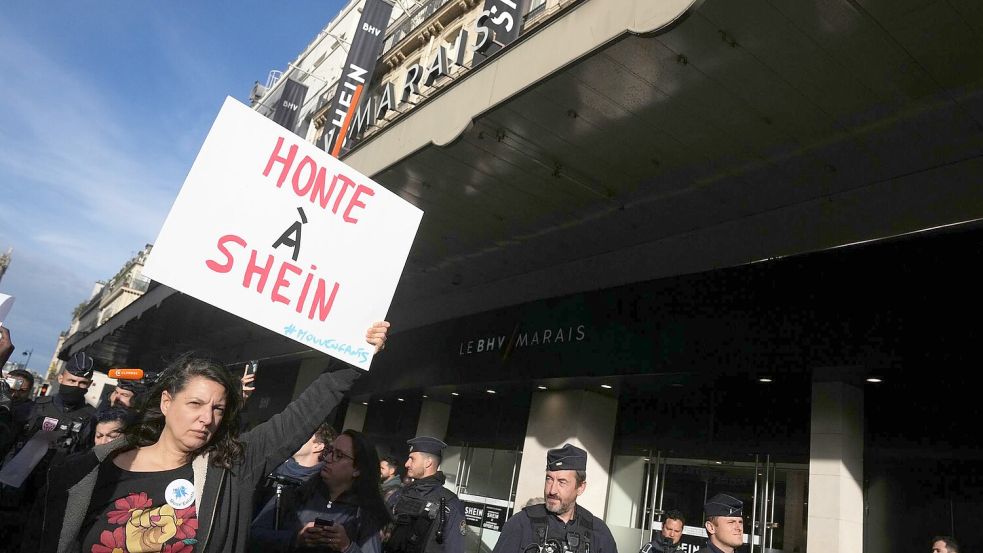 Frankreich verschärft den Ton gegenüber Shein. Foto: Thibault Camus/AP/dpa