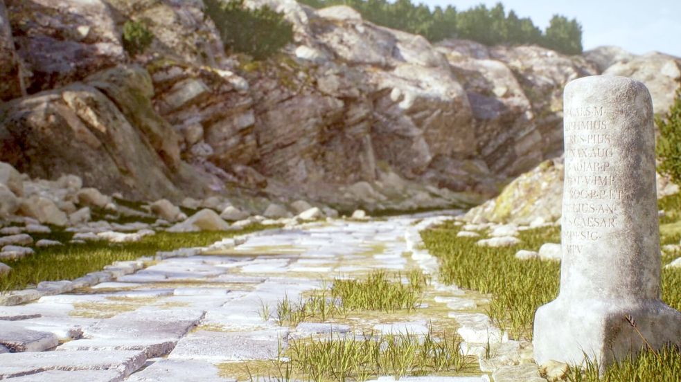 Die Illustration zeigt einen Kilometerstein auf einer Bergstraße in Kilikien, Türkei Foto: --/Itiner-e/dpa