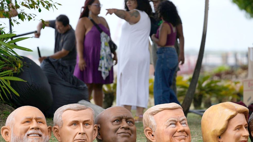 In Belém ist Platz für Protest – ein deutlicher Unterschied zu vergangenen Klimakonferenzen. Foto: Eraldo Peres/AP/dpa