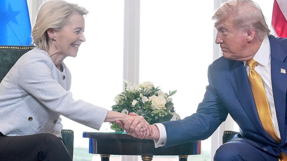 USA und EU schließen ihr Zollabkommen. Foto: Jacquelyn Martin/AP/dpa