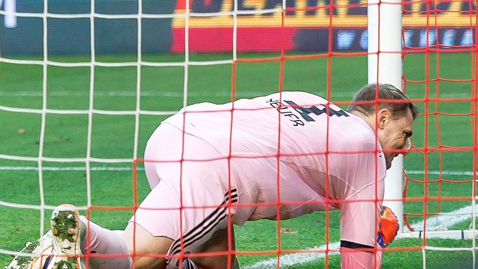Manuel Neuer sah beim Tor der Berliner unglücklich aus. Foto: Andreas Gora