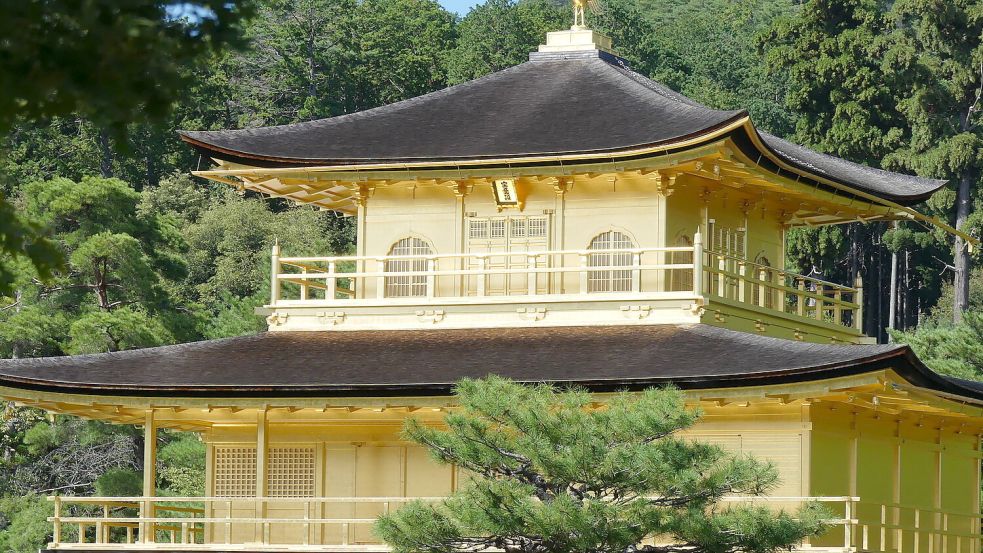 Der goldene Kinkaku-ji Tempel in Kyoto gilt als einer der beliebtesten japanischen Pavillons. Foto: privat