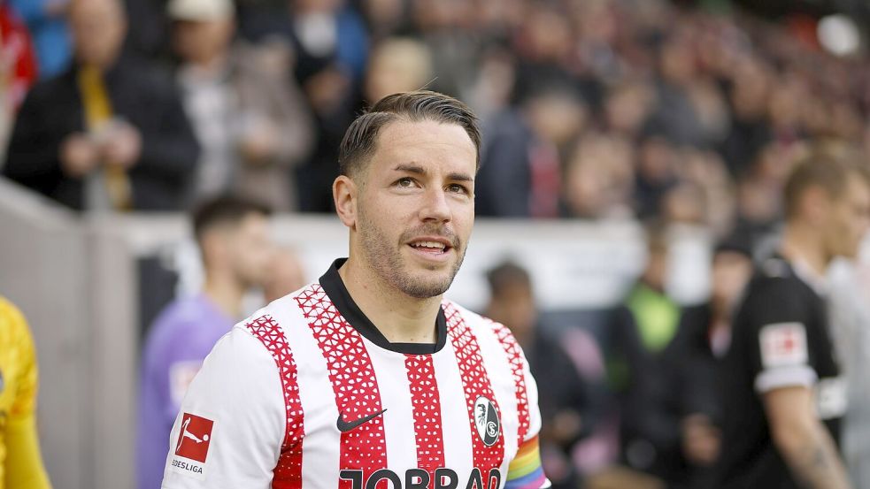 441 Pflichtspiele - Christian Günter ist nun alleiniger Rekordspieler des SC Freiburg. Foto: Philipp von Ditfurth