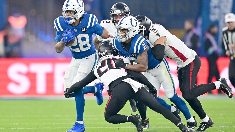 Dank Running Back Jonathan Taylor liegen die Colts auf Playoff-Kurs. Foto: Sebastian Gollnow