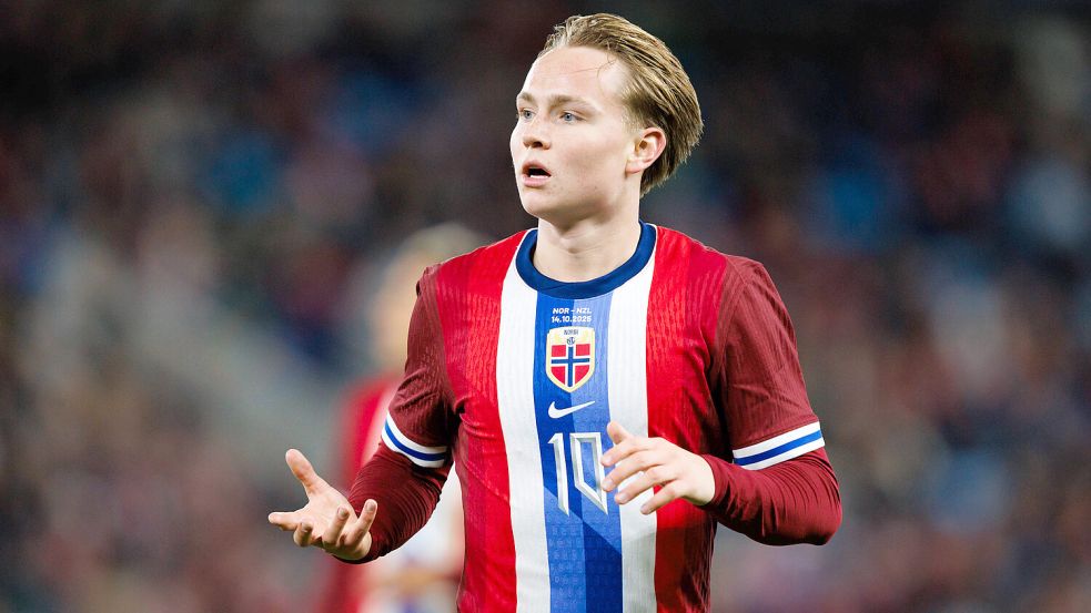 Der Norweger Andreas Schjelderup spielt aktuell bei Benfica Lissabon in Portugal. Foto: IMAGO/Gonzales Photo