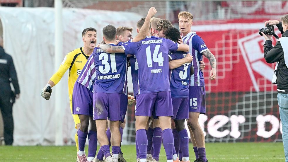 Ein starkes Kollektiv: Der VfL Osnabrück in der bisherigen Saison 2025/26. Foto: Michael Titgemeyer