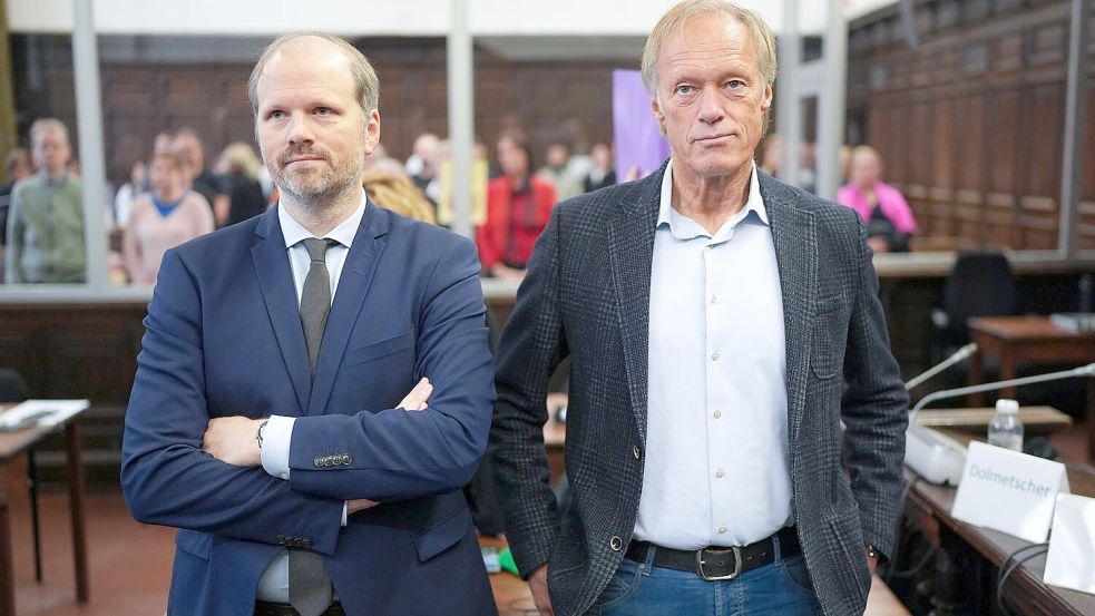 Gerhard Dellings Verteidiger David Rieks meint, dass der Vorwurf der Beihilfe zur Kindesentziehung gegen seinen Mandanten nicht zutrifft. Foto: Marcus Brandt