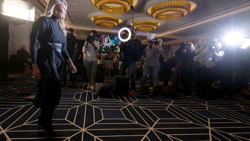 In München stellte Fischer ihre Tourneepläne vor. Foto: Peter Kneffel/dpa