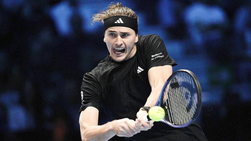 Alexander Zverev musste im letzten Gruppenspiel hart kämpfen. Foto: Marco Alpozzi