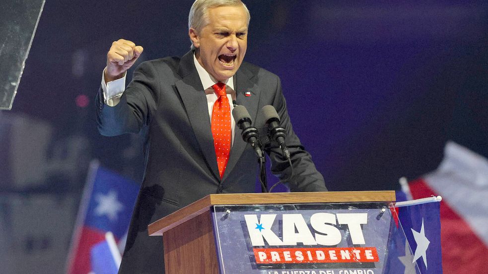 Rechtsaußen-Kandidat für das Amt des chilenischen Präsidenten: José-Antonio Kast lag in Umfragen zuletzt vorne. Foto: IMAGO/SOPA Images