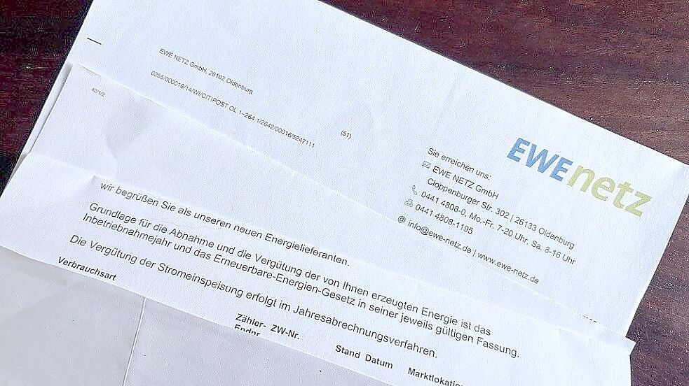 In der Mehrheit der Fälle klappt die Solarstrom-Vergütung durch EWE Netz ganz reibungslos. Doch bei mehreren tausend Fällen hakt es ganz gewaltig. Foto: dpa/Melanie Hanz