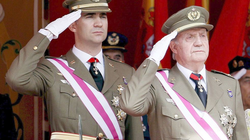 Anders als der Papa gilt Felipe in Spanien als nicht charismatisch, aber als korrekt und vertrauenswürdig. (Archivfoto) Foto: Javier Cebollada/epa/EFE/dpa