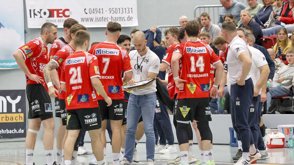 OHV-Trainer Sven Suton sah trotz der Niederlage viele gute Phasen seiner Mannschaft. Foto: Helmut Vortanz