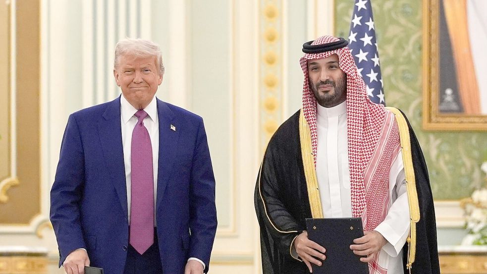 Nach dem Besuch von US-Präsident Donald Trump in Saudi-Arabien im Mai ist der saudische Kronprinz Mohammed bin Salman zu Gast in Washington. (Archivbild) Foto: Alex Brandon/AP/dpa