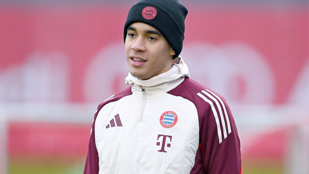 Jamal Musiala trainiert schon wieder beim FC Bayern. Foto: Sven Hoppe
