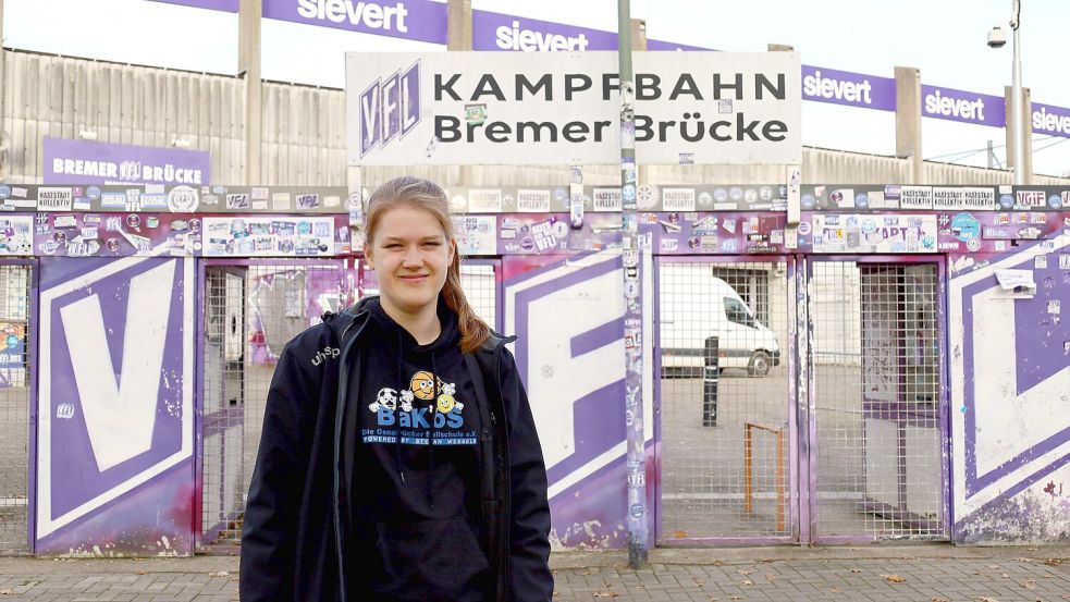 Im VfL-Stadion treffen sich am 24. November Akteure aus dem Osnabrücker Stadtteil Schinkel, um ein Sport- und Bewegungsangebot zu schaffen. Miriam Dannemann koordiniert die Angebote, die so genannte Bewegungswerkstatt. Foto: Thomas Wübker