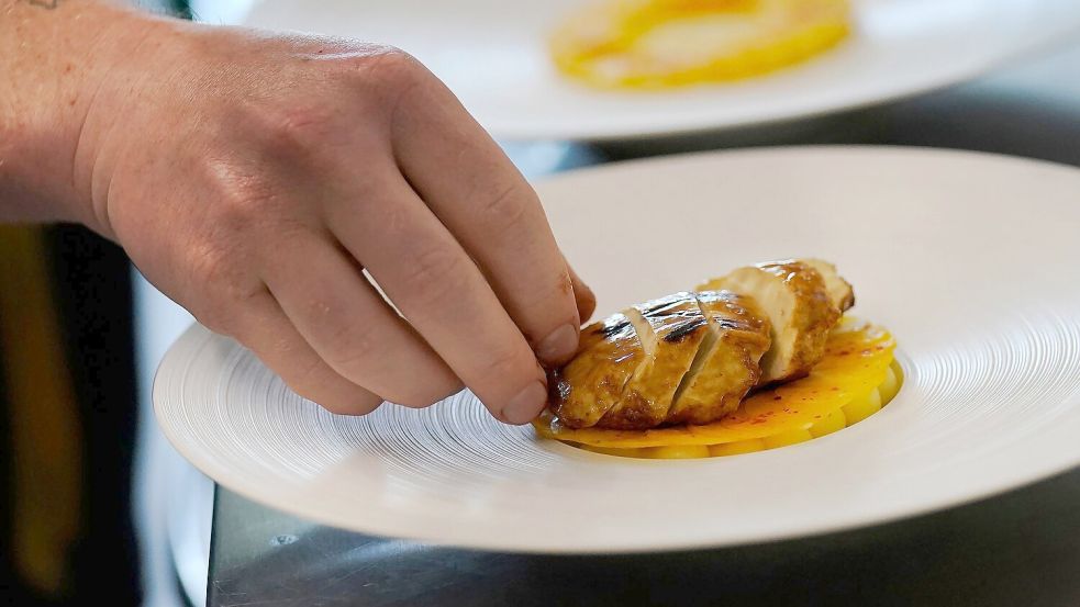 Nach Italien verbietet auch Ungarn Herstellung und Verkauf von Fleisch aus dem Labor. (Archivbild) Foto: Jeff Chiu/AP/dpa