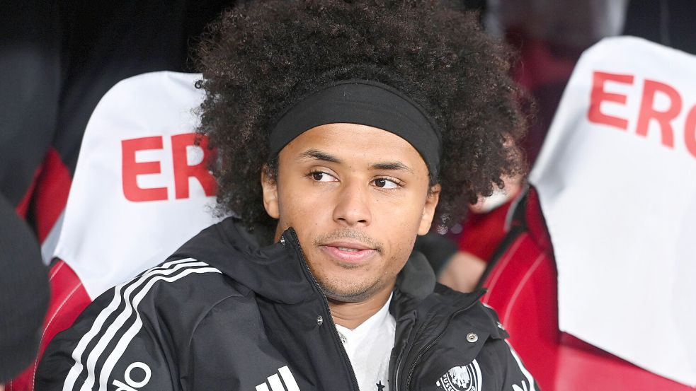 Karim Adeyemi saß beim 6:0 gegen die Slowakei in Leipzig nur auf der Bank. Foto: IMAGO/Sven Simon