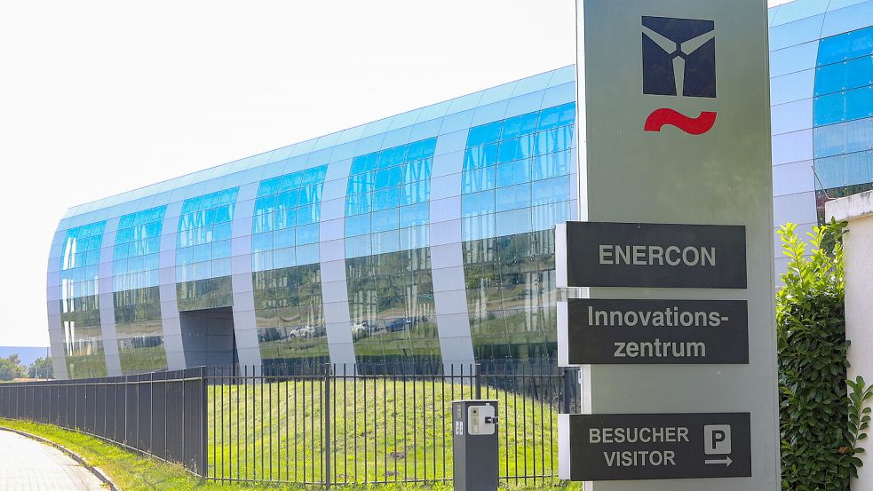 Hier sitzt die Chefetage: Das „Innovationszentrum“ von Enercon in Aurich-Sandhorst. Foto: Romuald Banik