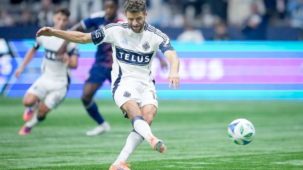 Thomas Müller hat seine gute Torquote seit dem Wechsel nach Vancouver nicht erwartet. (Archivfoto) Foto: DARRYL DYCK/The Canadian Press/d