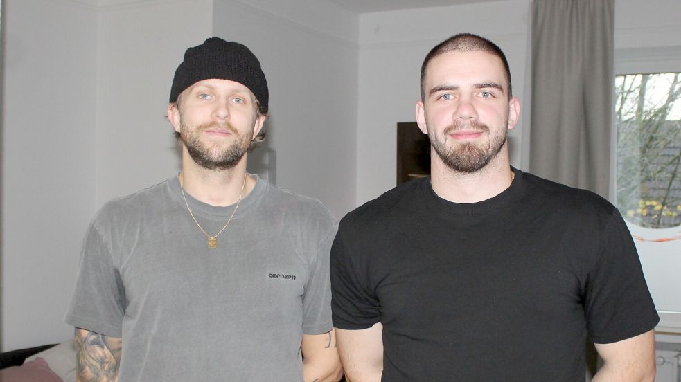 Sie können es gut miteinander aushalten. Die OHV-Spieler Axel Rämhed und Nerdin Vunci leben in einer WG.Foto: Marco Lindenbeck