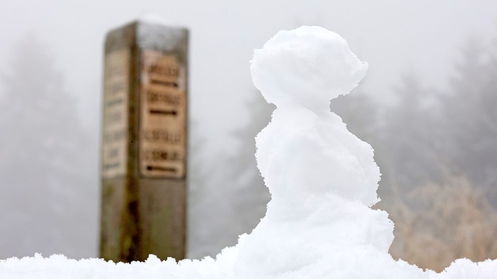 Wintereinbruch im Harz Foto: dpa