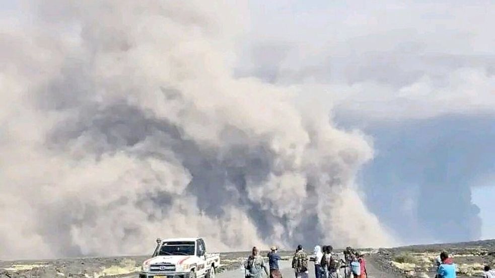 Der Ausbruch gilt als erste dokumentierte Aktivität des Hayli Gubbi seit mehreren Jahrtausenden. Foto: Uncredited/Afar Government Commu