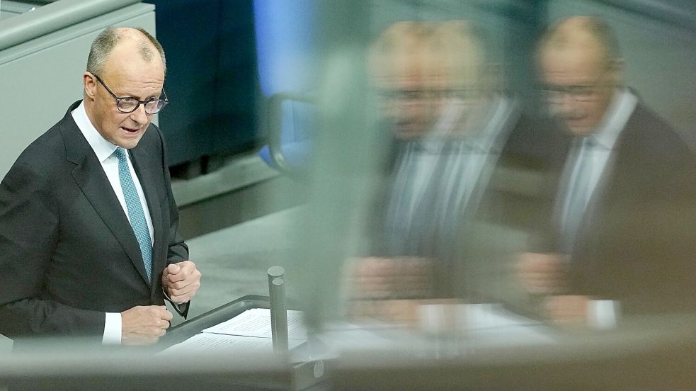 Kanzler Merz räumt in der Generaldebatte des Bundestags ein, dass die Erwartungen an das Reformtempo derzeit höher seien, als sie erfüllt werden könnten. Foto: Kay Nietfeld