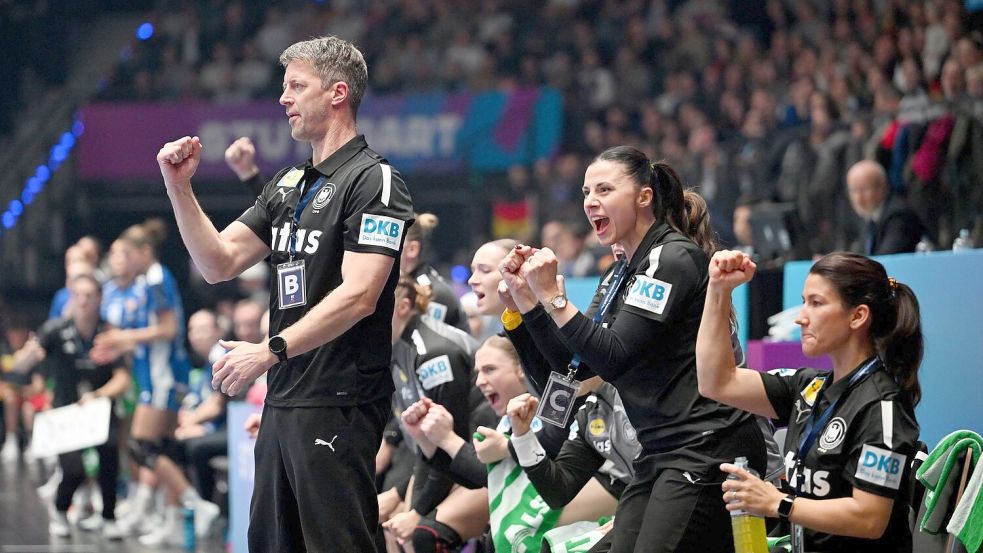 Konnte einen Auftakterfolg der DHB-Auswahl bejubeln: Bundestrainer Markus Gaugisch. Foto: Marijan Murat